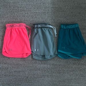 3 pairs of Under Armour shorts